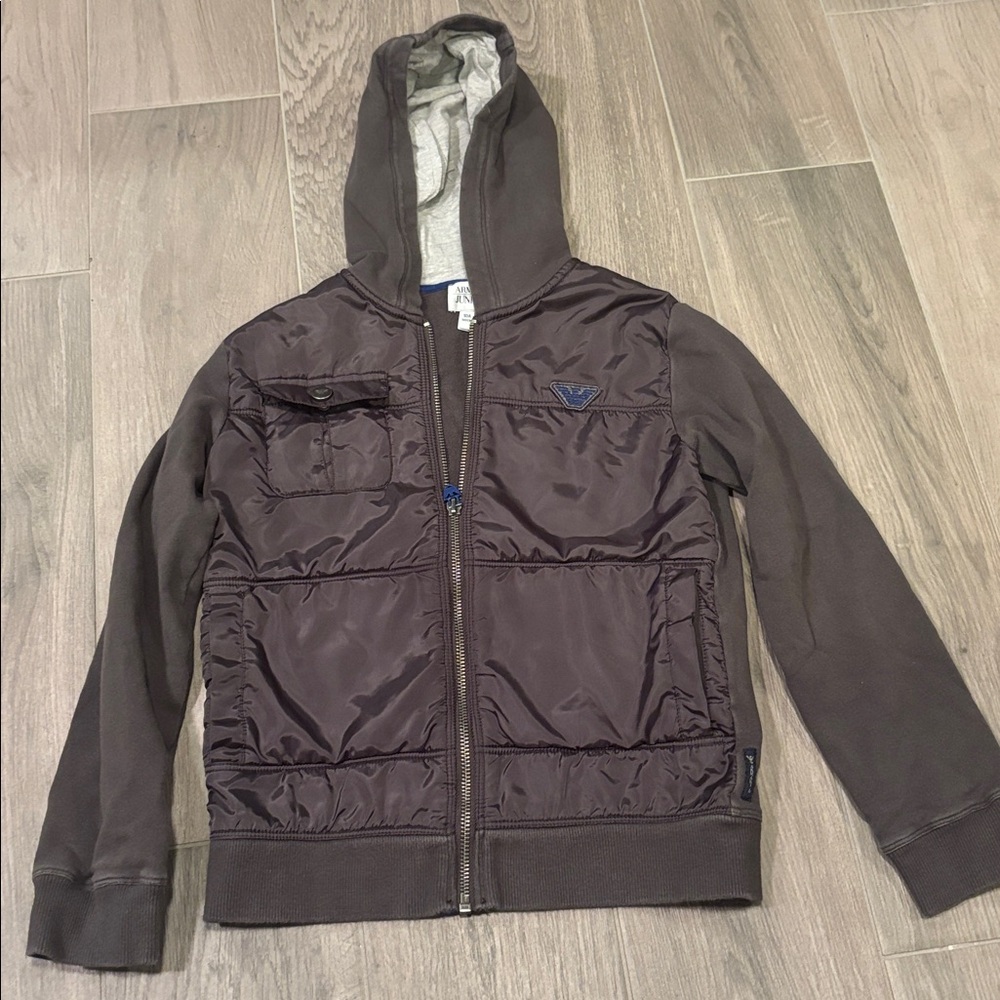 Armani Junior Boys Dark Green Jacket Size 10 142cm